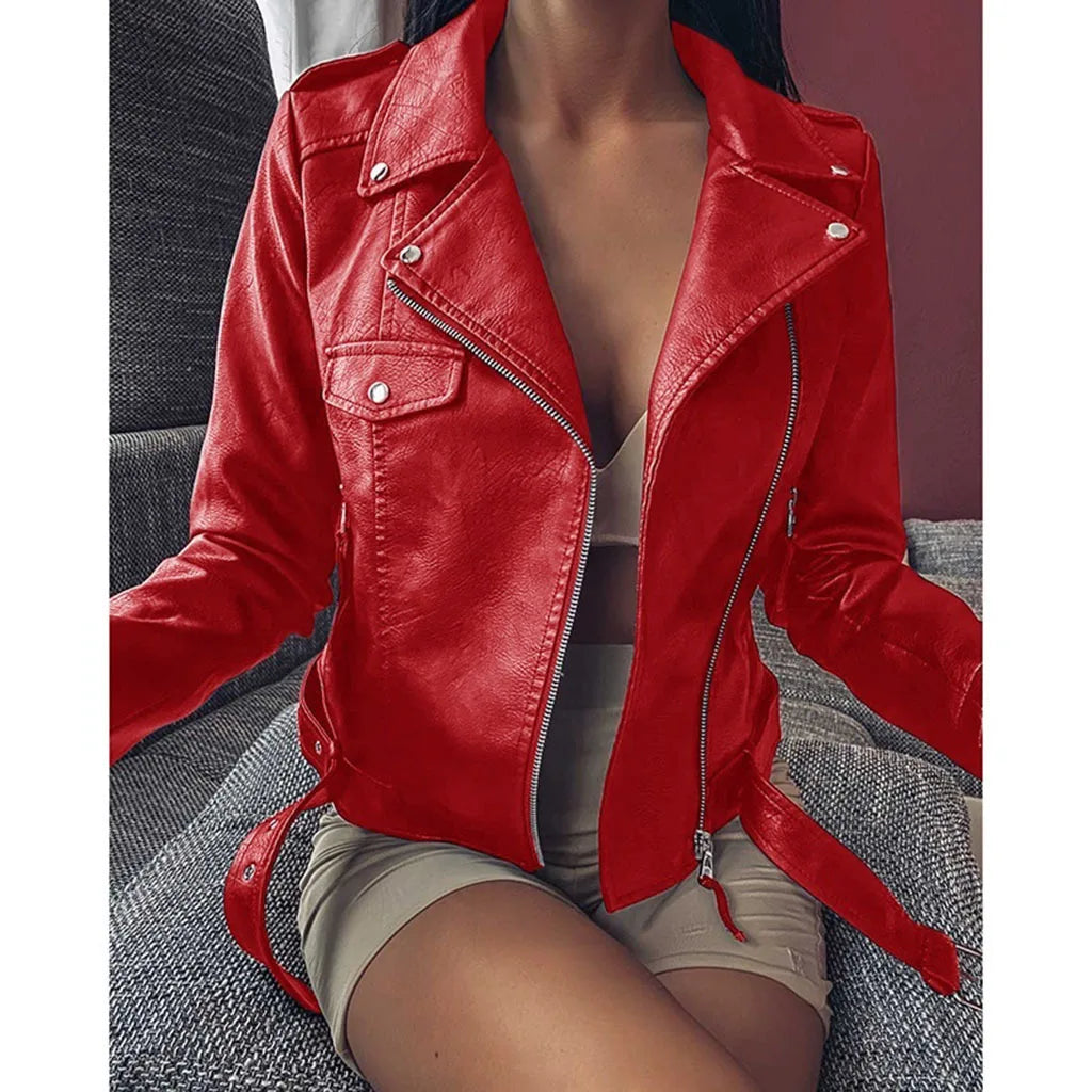 Chaqueta Cuero Premium Mujer